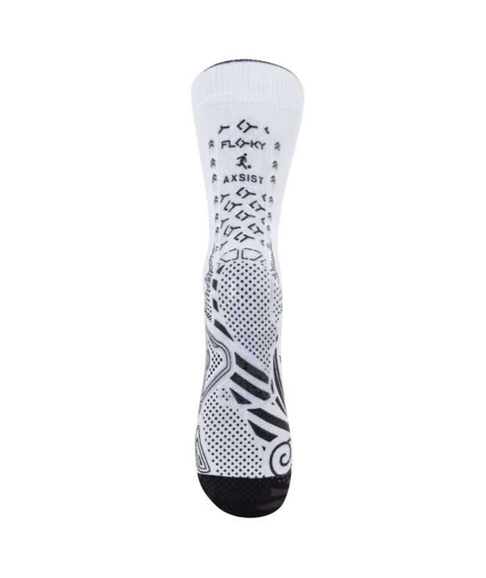 Floky calza biomeccanica da calcio Axsist 2.0 bianca