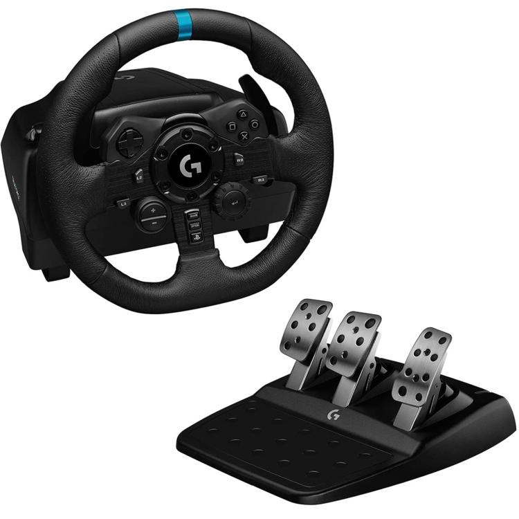 Logitech Volante Pedaliera G923 Trueforce Doppia Frizione Ps4/Pc/Ps5 Playstation