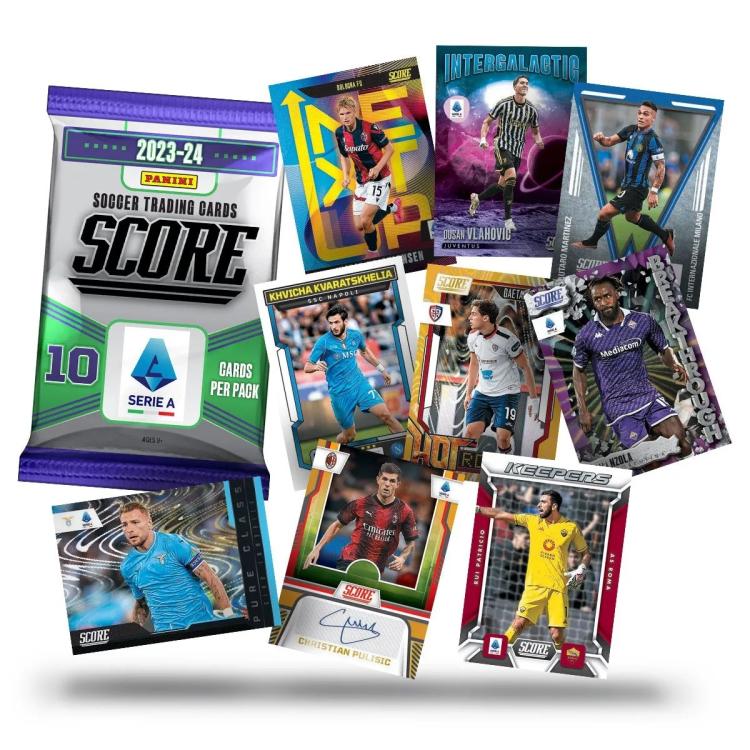 Panini Serie A Score Card 2023-24 Retail 1 Busta Soccer Trading Card 10 Cards