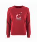 Maglia Girocollo Logo Donna Rossa