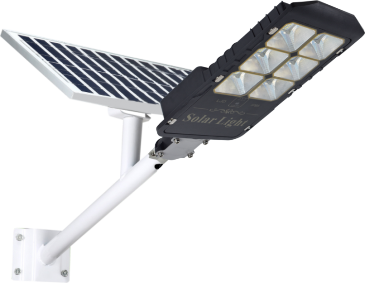 Lampione Led + Pannello Con Solare Staffa E Telecomando 400W Ip66 Faro Stradale