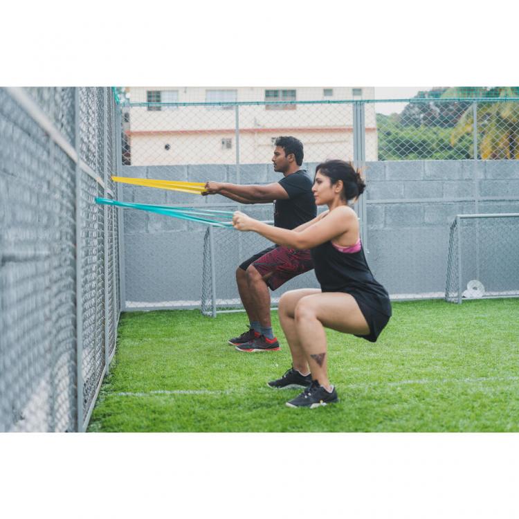 BANDA ELASTICA FASCE FORZA BANDE ELASTICHE RESISTENZA ALLENAMENTO FITNESS | 45KG