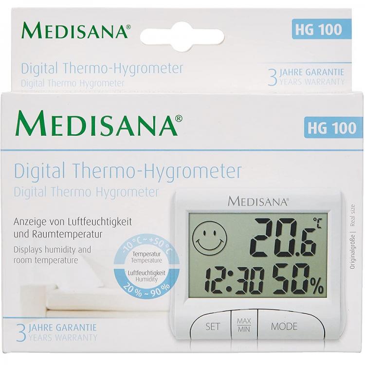 Medisana Igrometro Psicrometro Digitale Hg 100 Termometro Da Interno Per Umidita