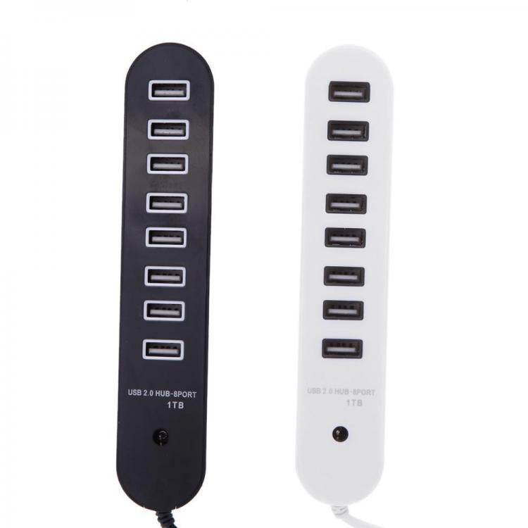 Ciabatta Hub Usb 8 Porte 1tb Multipresa Pendrive Pc Stazione Ricarica Smartphone