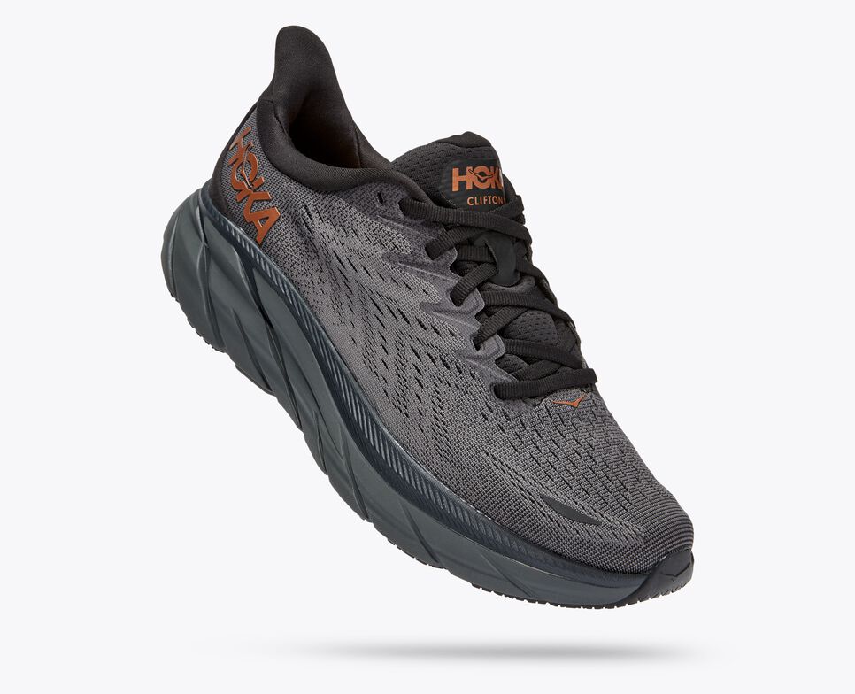 Hoka One One Clifton 8 1119394 ACPP Scarpe Running Donna Antracite Rame