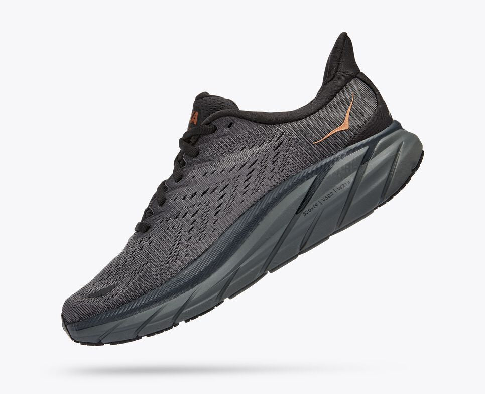 Hoka One One Clifton 8 1119394 ACPP Scarpe Running Donna Antracite Rame