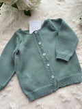 Cardigan bambino classico in cotone con scollo tondo