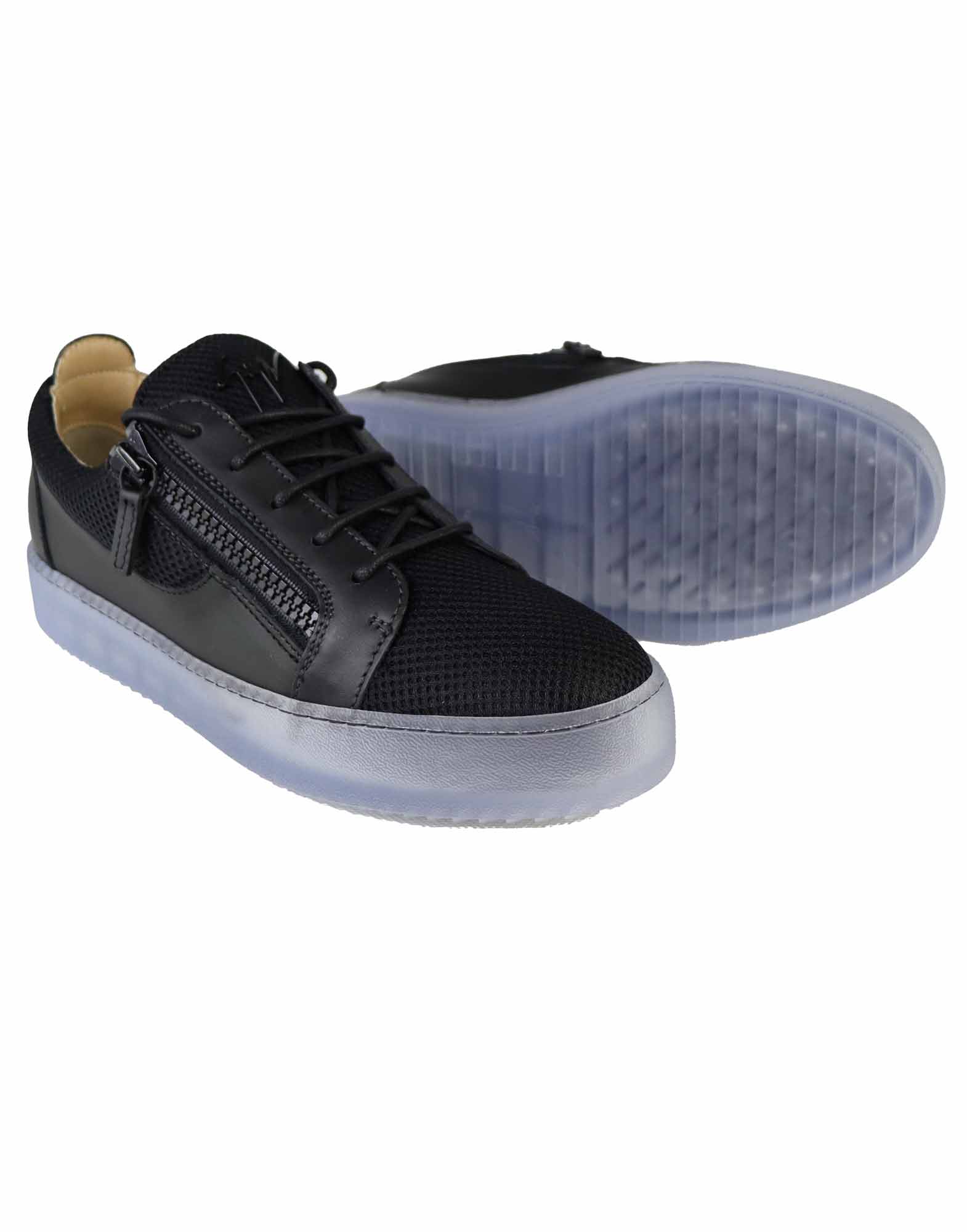 SNEAKER NERE  E TRASPARENTI