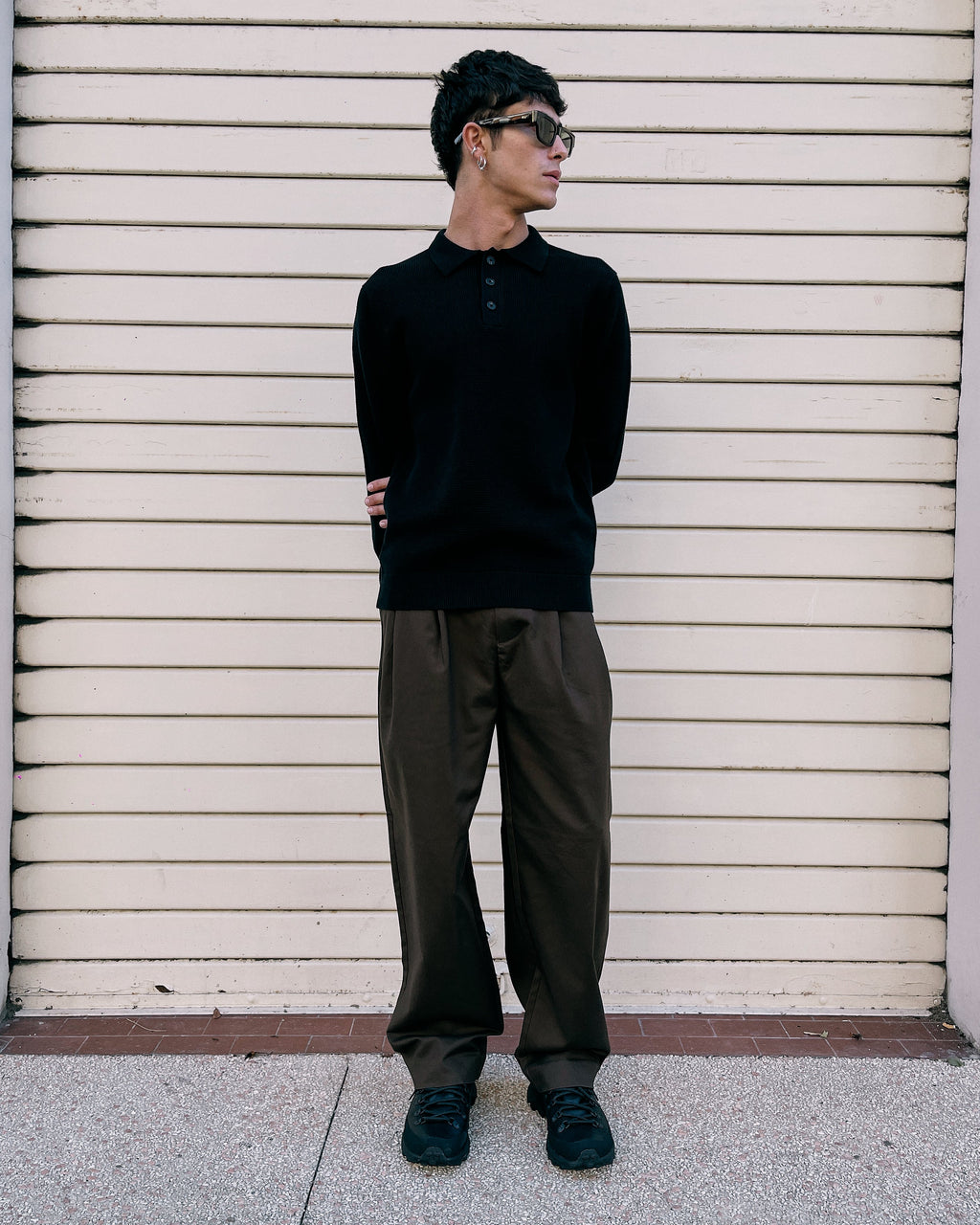Pantalone Pleat Adam Wide Demitasse