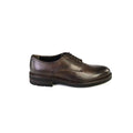SCARPA CON LACCI GRAINED MARRONE