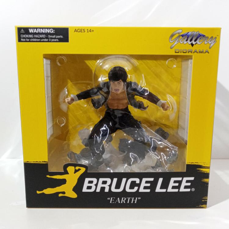 DIAMOND SELECT GALLERY TOYS STATUA BRUCE LEE "EARTH" TERRA FIGURE 23cm DIORAMA