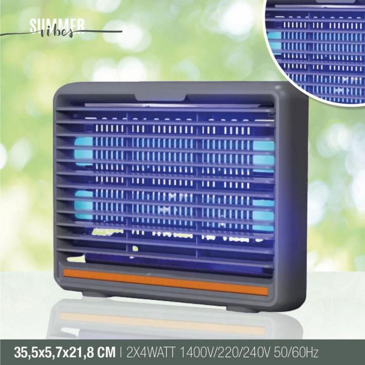 Lampada Mosquito Anti Zanzare Mosche Elettroinsetticida 12W Zanzariera Elettrica