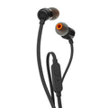 Jbl Auricolari Tune 110 Wired Cuffie Filo T110 Pure Bass Cavo Piatto 3.5Mm Black