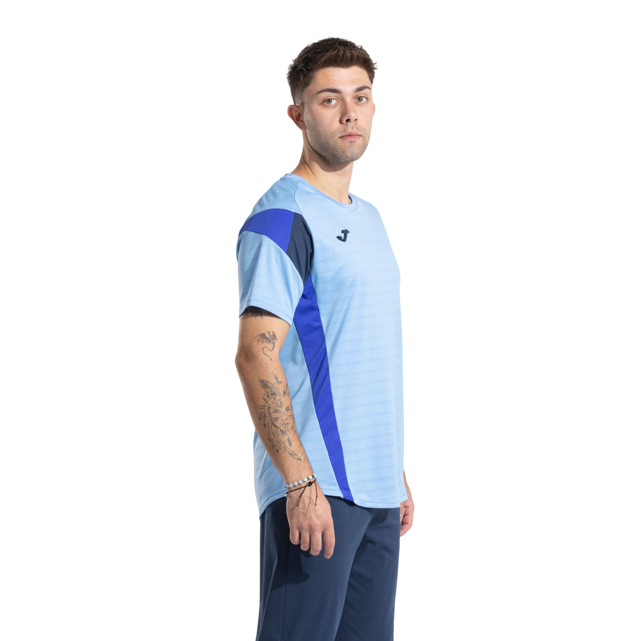 Joma Maglia Tennis Uomo Celeste 104202.383 – T-Shirt Tecnica Tennis-Padel