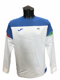 Joma felpa girocollo Sweatshirt Federazione Tennis Italy FIT101840207 bianco