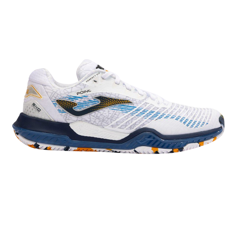 Joma Point Men Argilla 2402 Scarpe Tennis Uomo Bianco Blu - TPOINTM2402