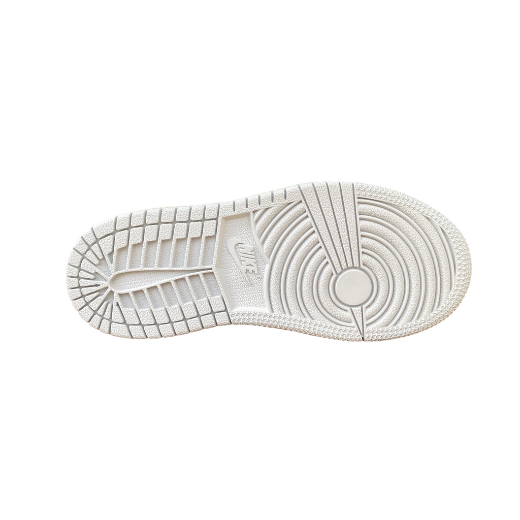 Jordan scarpa sneakers da junior Jordan 1 Mid DQ8424-142 bianco-platino-verde