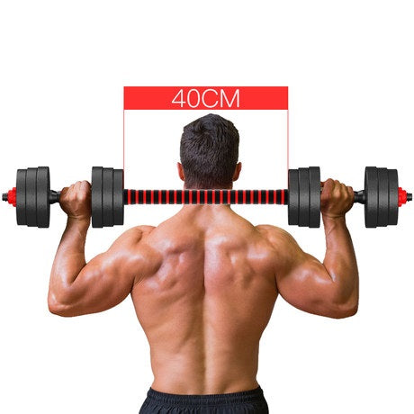 Kit Manubri Bilanciere Dumbbell Set Pesi Regolabili Componibili Da Palestra 30Kg