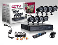Kit Videosorveglianza 8 Canali Telecamera Infrarossi+Dvr+Alimentatore Telecamere