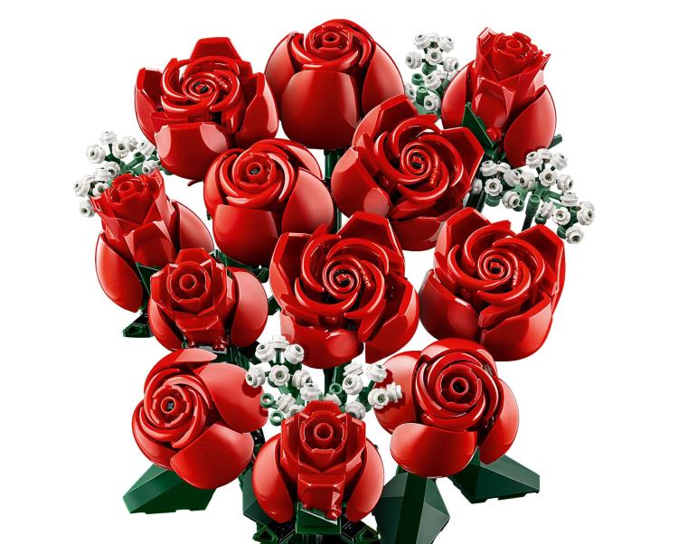 Lego - Icons: Flowers Bouquet Di Rose Mazzo Fascio Di Fiori Costruzione Da 822Pz