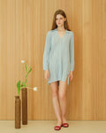 Fine Cotton Crochet Maxi Polo Dress