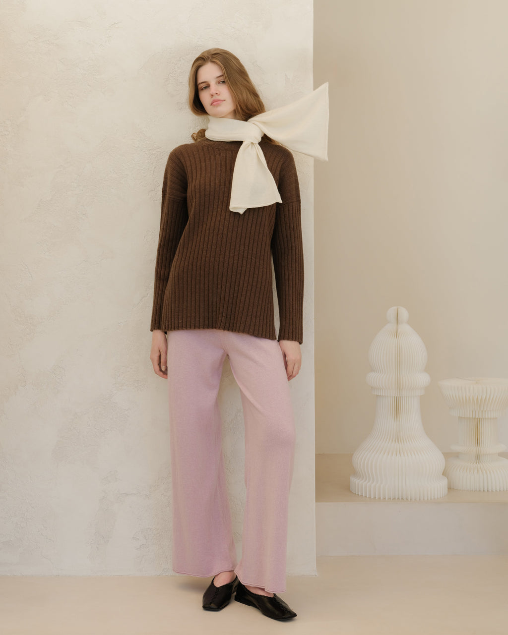 Cashmere Mix Jabot