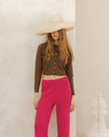 Cashmere Mix Cropped Cardigan (3D-Knit)