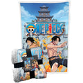 Coperta Sherpa One Piece Monkey D.Luffy & Portuguese D. Ace Plaid Pile 100x150