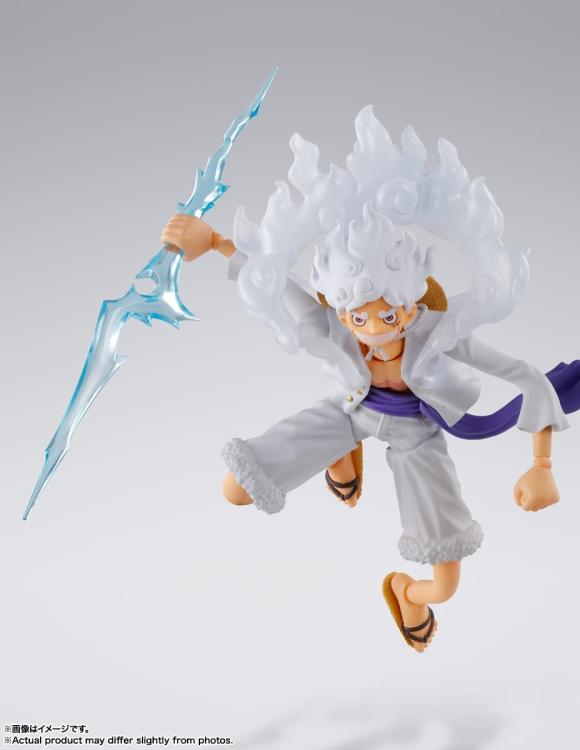 BANDAI SH FIGUARTS ONE PIECE: MONKEY D.LUFFY (GEAR 5) TAMASHI ACTION FIGURE 15CM