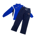 Lotto Tuta Felpata Junior Star M5245 Azzurro-Blu con Cerniera