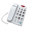 Majestic Billy 202 Telefono Fisso Con Vivavoce Tasti Grandi Anziani Casa Bianco