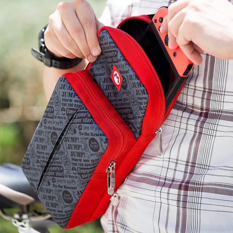 Hori Tracolla Super Mario Ufficiale Per Nintendo Switch/Lite Borsa Regolabile