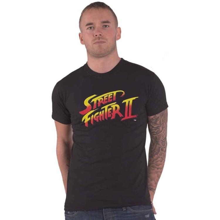 DIFUZED - T-SHIRT: STREET FIGHTER II (S) LOGO GAME VIDEOGAMES VIDEOGIOCO PS4 PS5