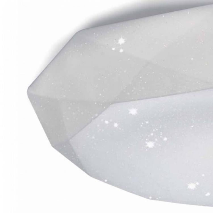 Plafoniera Led 10W Forma Diamante Effetto Cielo Stellato Brillantini Lampadario