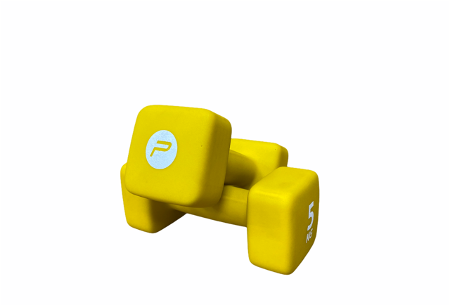 Pure 2Improve Manubri Neoprene 2x5kg P2I201430 - Set Giallo ELITE