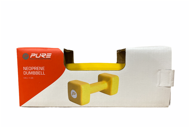 Pure 2Improve Manubri Neoprene 2x5kg P2I201430 - Set Giallo ELITE