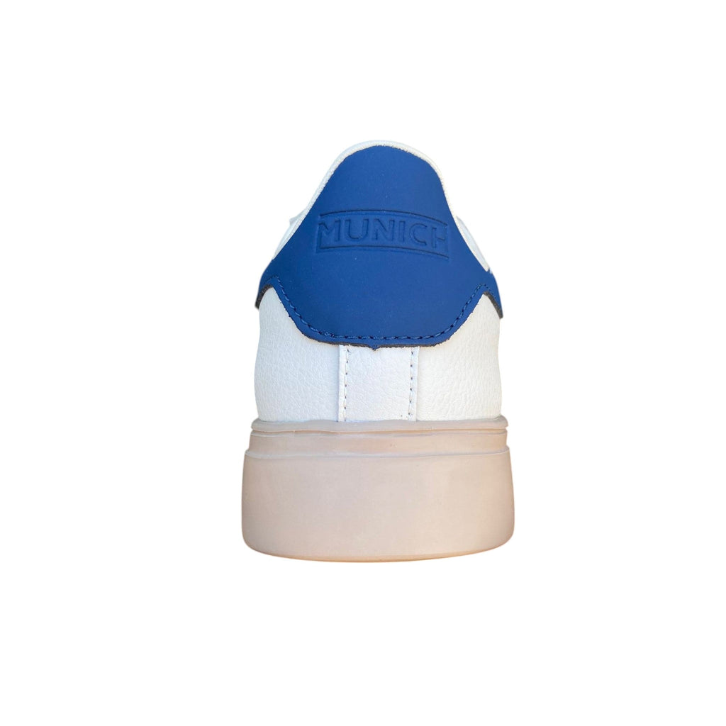 Munich Rete 111 8080111 - Sneakers Uomo Retrò Tennis Bianco Blu