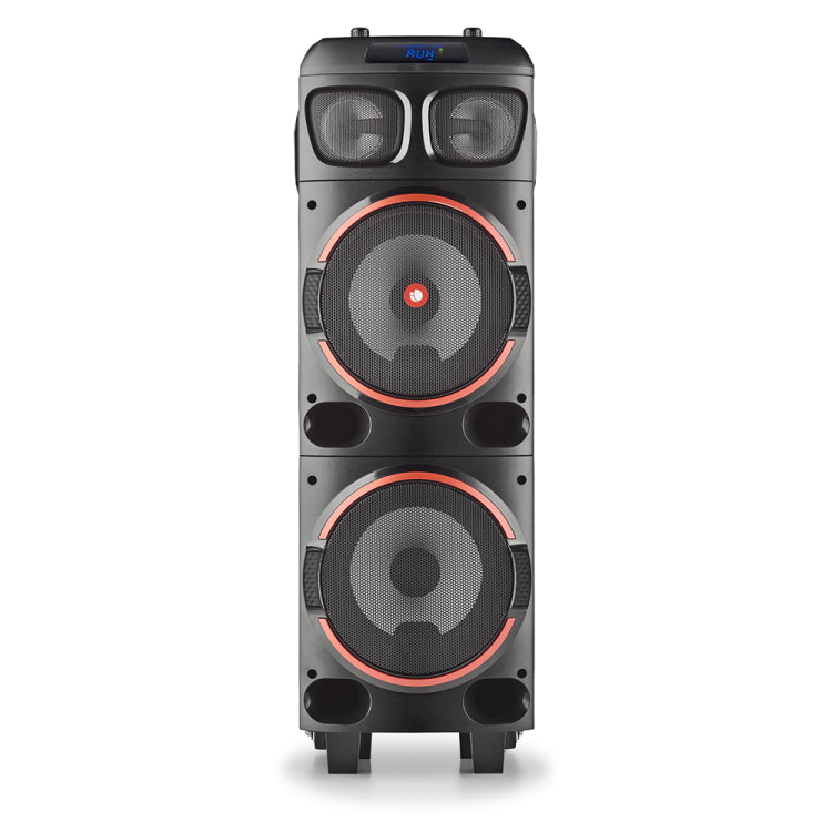 Ngs Cassa Portatile Ricaricabile 300W Amplificata Dj Party Trolley Bluetooth Tws