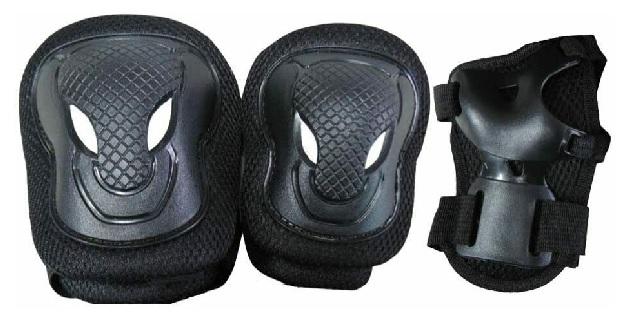 Nextreme Set Protezioni Senior GRG-017 Ginocchiere Gomitiere Parapolsi Nero