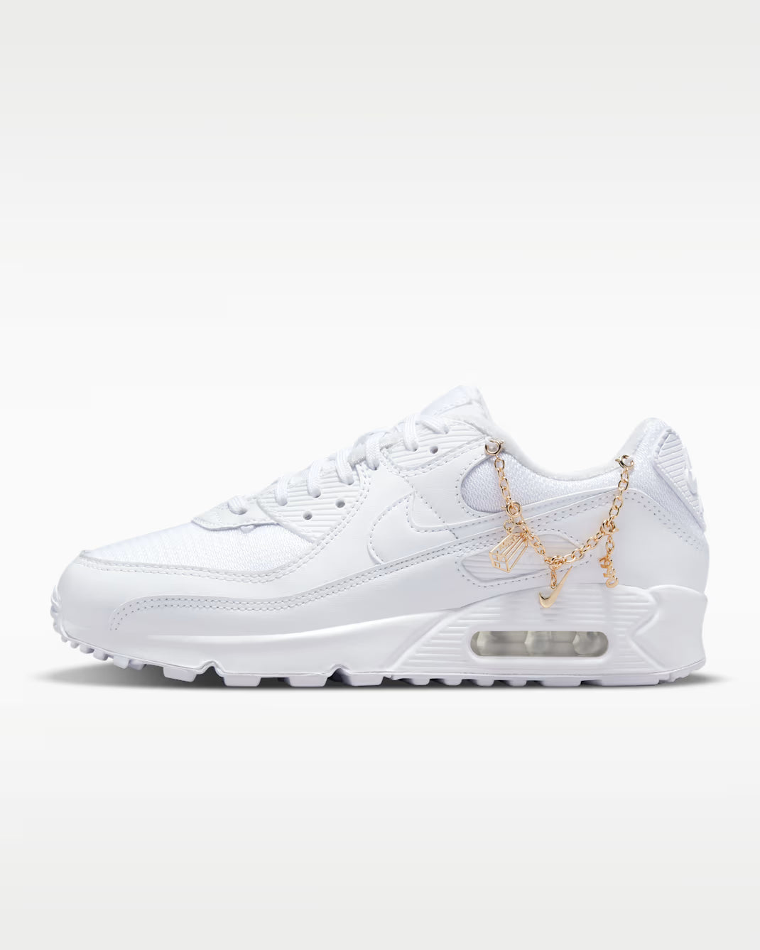 Nike Air Max 90 Premium Sneakers Donna Bianca - DH0569-100