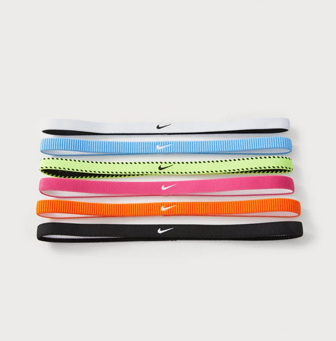Nike Fasce Capelli Flex Classic Slim N1011927702OS Confezione 6pz