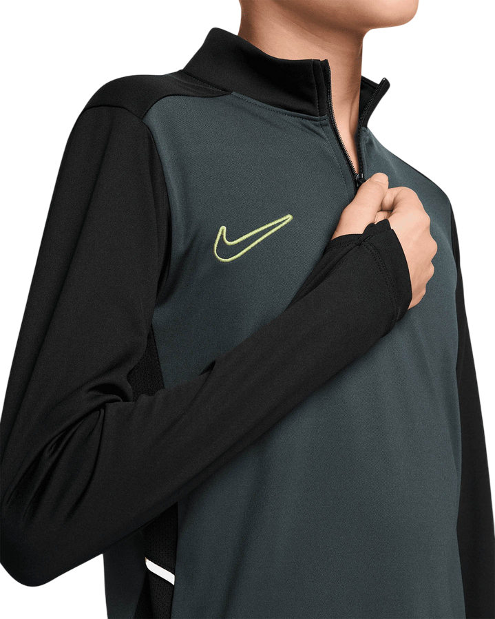 Nike Maglia Calcio Allenamento Dri-FIT Academy HJ3721-390 Verde – Zip 1/4, Traspirante