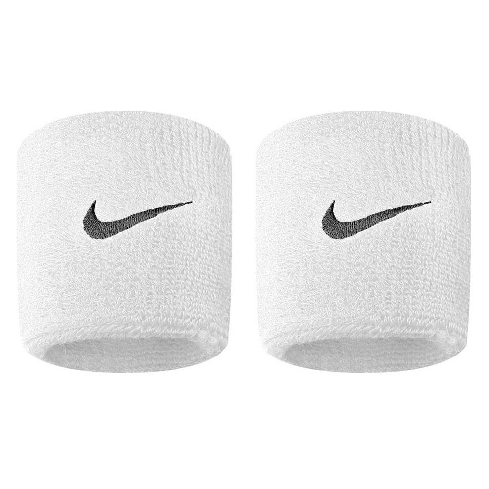Nike Swoosh Wristbands NNN04101OS 101 | Polsini Tergisudore Bianchi