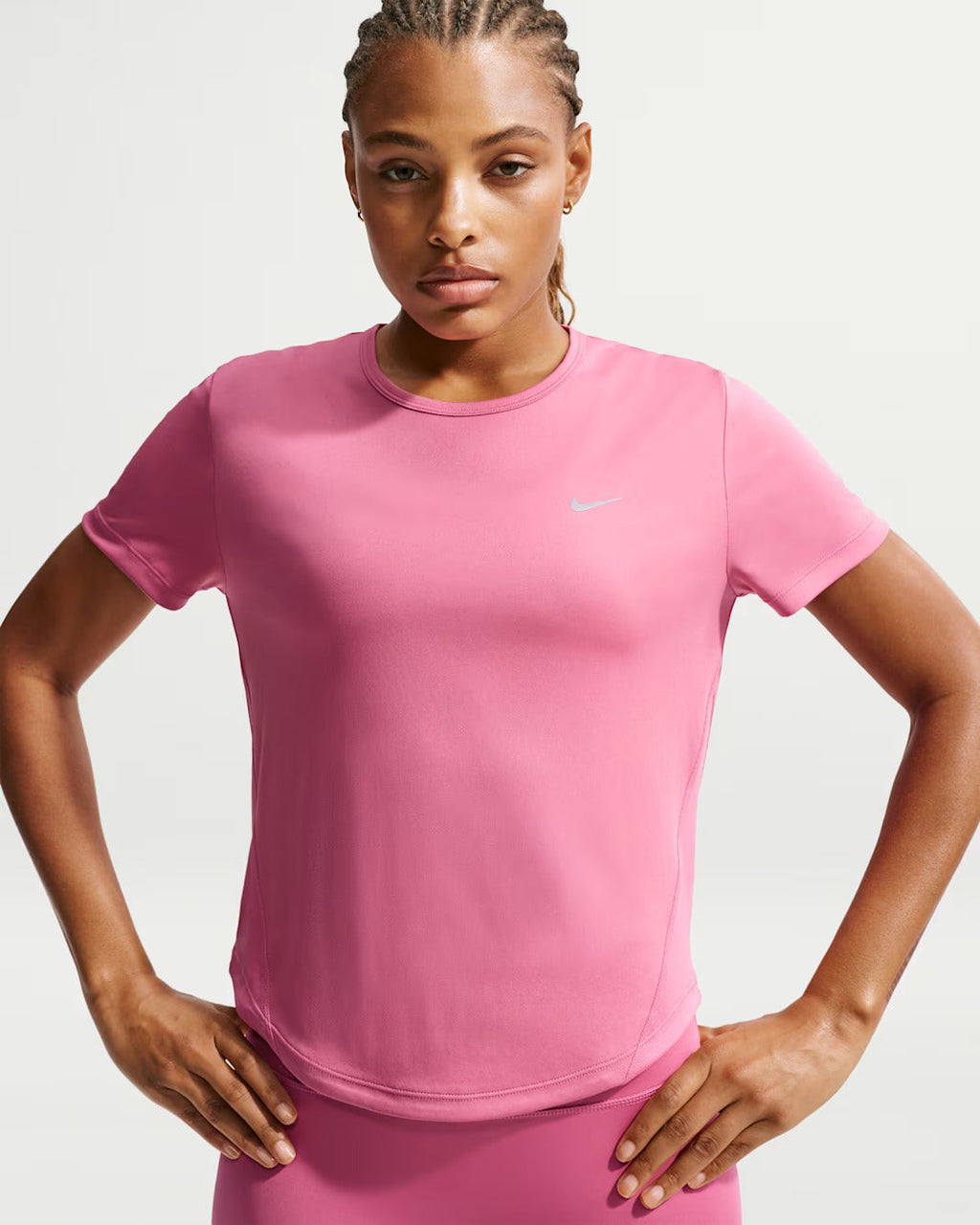 Nike T-shirt Running Donna Dri-FIT Tempo Rosa Peonia - HQ0648-641