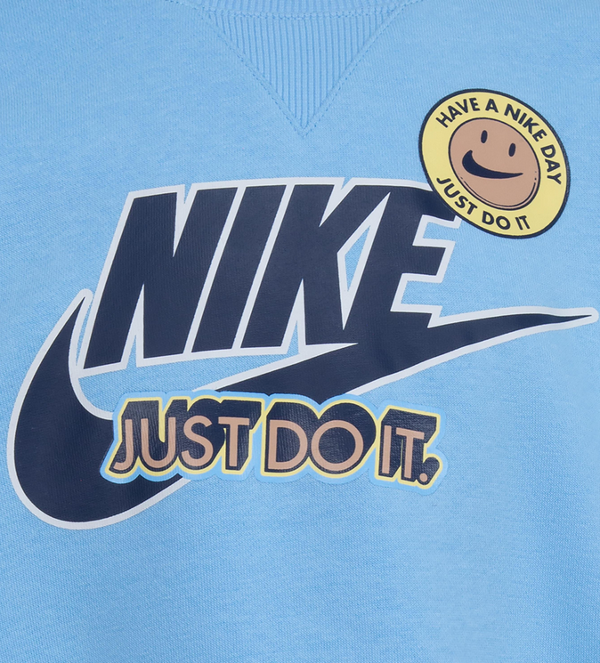 Nike Tuta Ragazzo Sense of Adventure 86L947-U90 Felpa Pantalone Celeste Blu