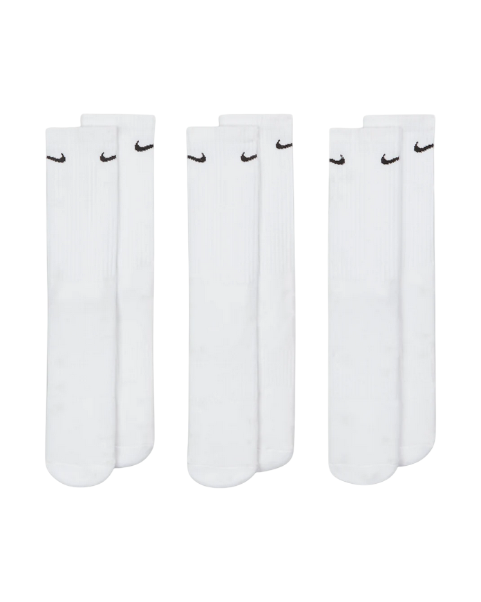 Nike Calze Everyday Cushioned SX7664-100 Bianco 3 Paia Unisex