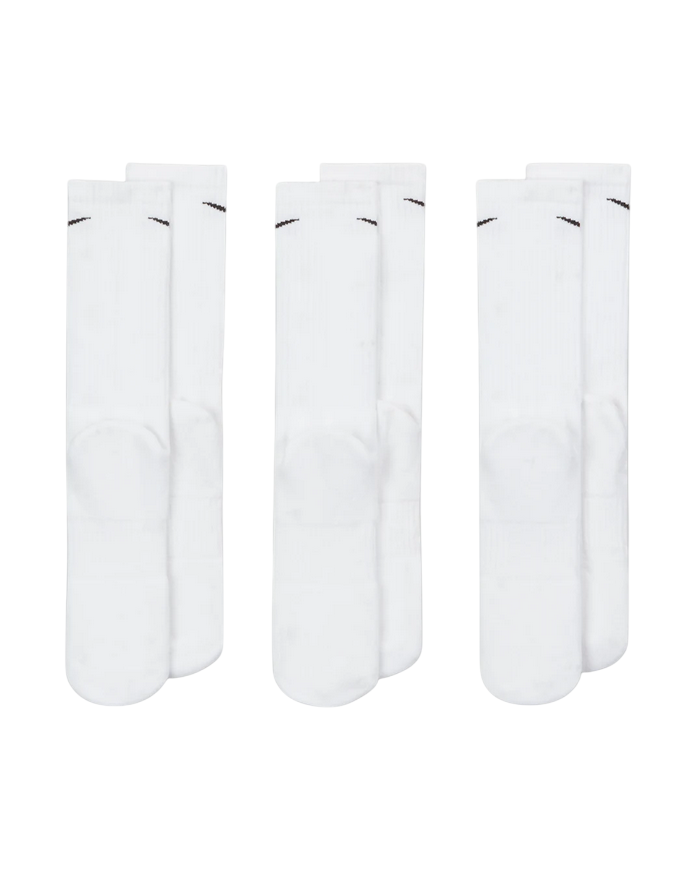 Nike Calze Everyday Cushioned SX7664-100 Bianco 3 Paia Unisex
