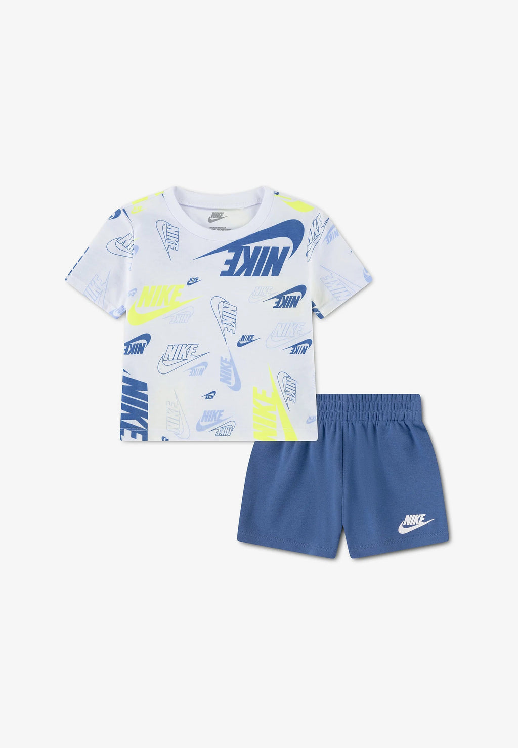 Nike Completino Ragazzo Bianco Celeste Futura AOP - 86N043-B4T
