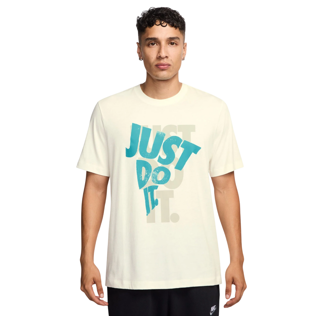 Nike Sportswear Just Do It HJ0554-133 | T-Shirt Uomo Bianca Cotone