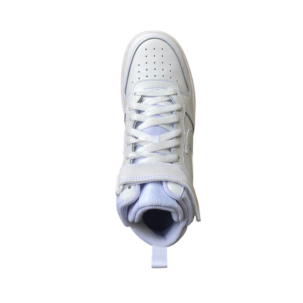 Nike scarpa sneakers da junior alta Court Borough Mid 2 CD7782-100 bianco